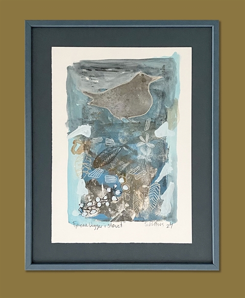 Grafik/mixed media af Sidse Friis